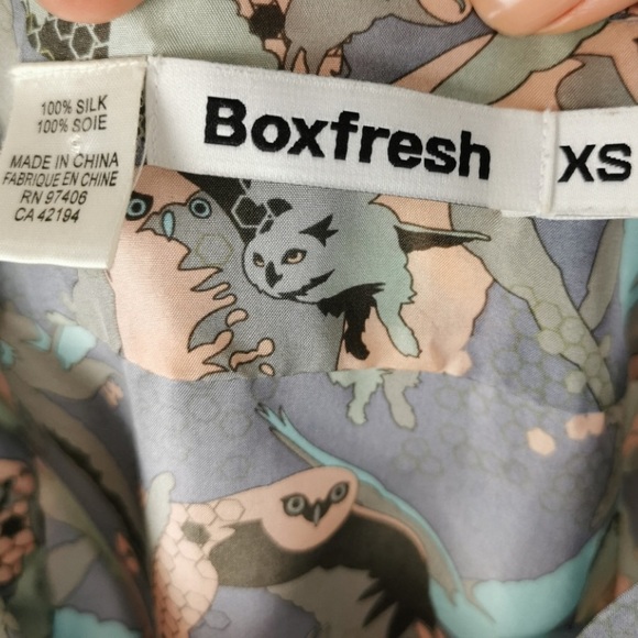 Boxfresh 100% Silk Mini Dress - Picture 5 of 8